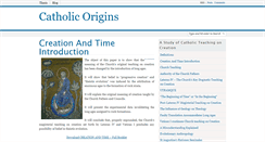 Desktop Screenshot of catholicorigins.com